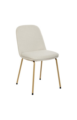 Chaise Neora tissu ivoire...