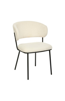 Chaise Alba chenille ivoire...