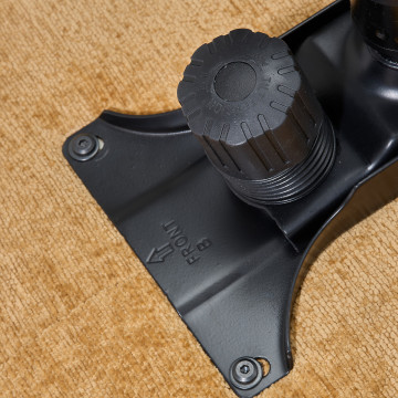 Fauteuil bas pivotant Stelan ambre Atmosphera - Le Dépôt Bailleul