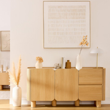 Buffet 2 portes 2 tiroirs Homelya Atmosphera - Le Dépôt Bailleul