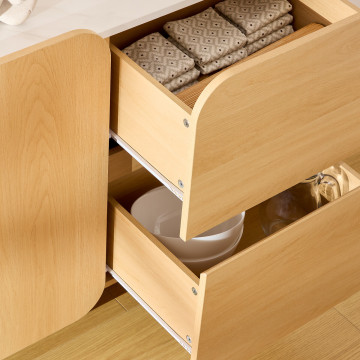 Buffet 2 portes 2 tiroirs Homelya Atmosphera - Le Dépôt Bailleul