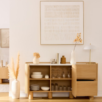 Buffet 2 portes 2 tiroirs Homelya Atmosphera - Le Dépôt Bailleul