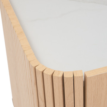 Meuble TV 2 portes 2 niches Homelya Atmosphera - Le Dépôt Bailleul