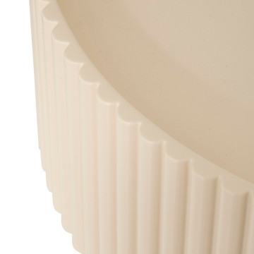 Table à café Juna D33 cm beige Atmosphera - Le Dépôt Bailleul