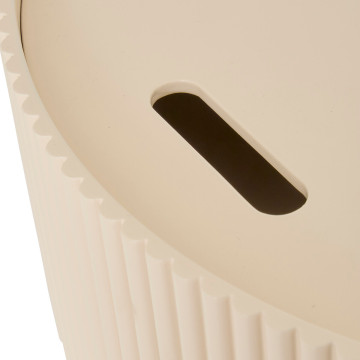 Table basse Juna D45 cm beige Atmosphera - Le Dépôt Bailleul