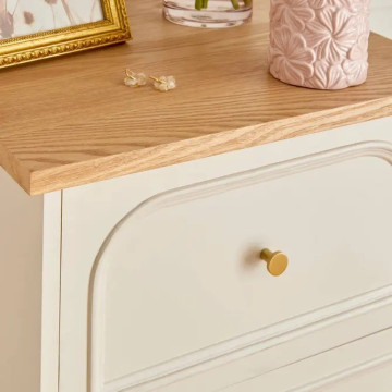 Chiffonnier 5 tiroirs Mohea ivoire Atmosphera - Le Dépôt Bailleul