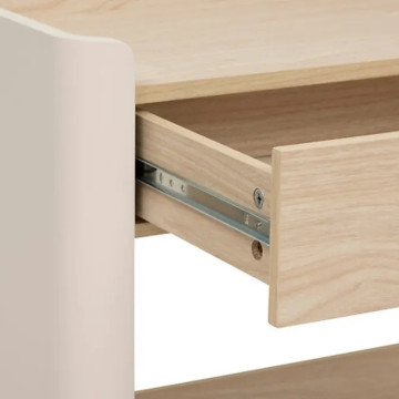 Console 1 tiroir 1 niche Roundy 100 cm ivoire 5five - Le Dépôt Bailleul