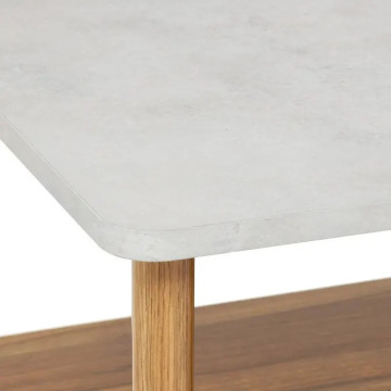 Table basse Côme 2 niveaux 90 cm effet travertin 5five - Le Dépôt Bailleul