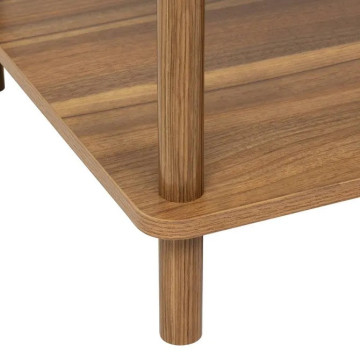 Table basse Côme 2 niveaux 90 cm effet travertin 5five - Le Dépôt Bailleul