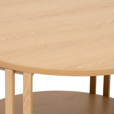 Table basse 2 niveaux Slat tasseaux 60 cm 5five - Le Dépôt Bailleul