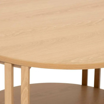 Table basse 2 niveaux Slat tasseaux 60 cm 5five - Le Dépôt Bailleul