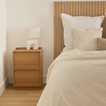 Chevet 2 tiroirs Framy 54 cm 5five - Le Dépôt Bailleul