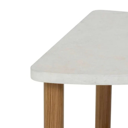 Etagère d'angle 3 niveaux plateau effet pierre Côme 5five - Le Dépôt Bailleul