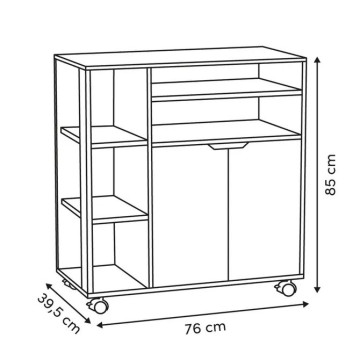 Desserte de rangement Eat Up 85 cm 5five - Le Dépôt Bailleul