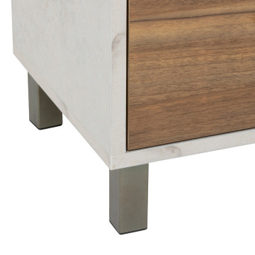 Chiffonnier 4 tiroirs Côme effet travertin 5five - Le Dépôt Bailleul