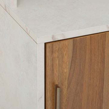 Colonne 1 porte Côme 168 cm effet travertin 5five - Le Dépôt Bailleul