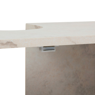 Meuble sous lavabo 2 portes Côme effet travertin 5five - Le Dépôt Bailleul