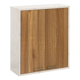 Meuble haut 2 portes Côme effet travertin 5five - Le Dépôt Bailleul