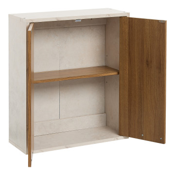 Meuble haut 2 portes Côme effet travertin 5five - Le Dépôt Bailleul