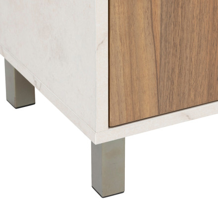 Colonne 2 portes Côme 194 cm effet travertin 5five - Le Dépôt Bailleul