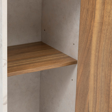 Colonne 2 portes Côme 194 cm effet travertin 5five - Le Dépôt Bailleul