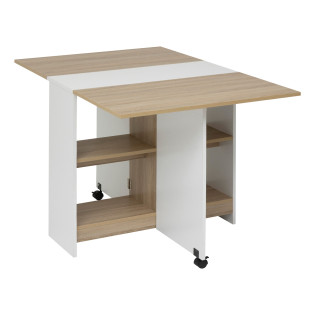 Table pliante Eat Up 120,5 cm blanc 5five - Le Dépôt Bailleul