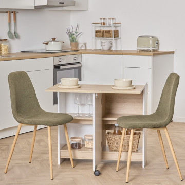 Table pliante Eat Up 120,5 cm blanc 5five - Le Dépôt Bailleul