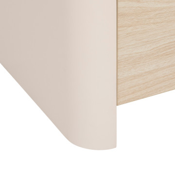 Meuble télé 2 tiroirs Roundy 120 cm ivoire 5five - Le Dépôt Bailleul