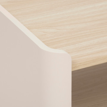 Table basse Roundy 80 x 60 cm ivoire 5five - Le Dépôt Bailleul