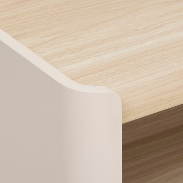 Buffet 2 portes Roundy 110 cm ivoire 5five - Le Dépôt Bailleul