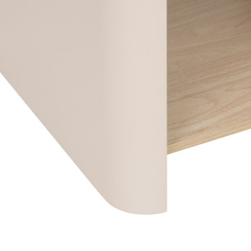 Table de chevet 1 tiroir Roundy 50 cm ivoire 5five - Le Dépôt Bailleul