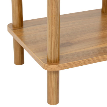 Table d'appoint 1 étagère plateau effet pierre Côme 5five - Le Dépôt Bailleul