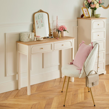 Console 2 tiroirs Mohea ivoire Atmosphera - le Dépôt Bailleul