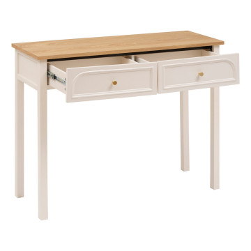 Console 2 tiroirs Mohea ivoire Atmosphera - le Dépôt Bailleul