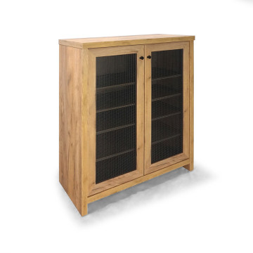 Meuble à chaussures 2 portes petit modèle Gridwood - Le Dépôt Bailleul