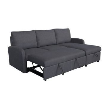 Canapé d'angle réversible convertible Jade gris - Le Dépôt Bailleul