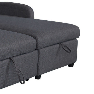 Canapé d'angle réversible convertible Jade gris - Le Dépôt Bailleul