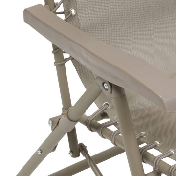 Fauteuil détente d'extérieur Hespéride Silos noisette / café - Le Dépôt Bailleul