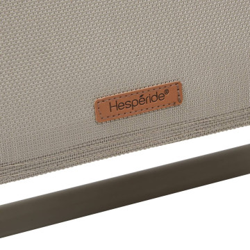 Fauteuil détente d'extérieur Hespéride Silos noisette / café - Le Dépôt Bailleul