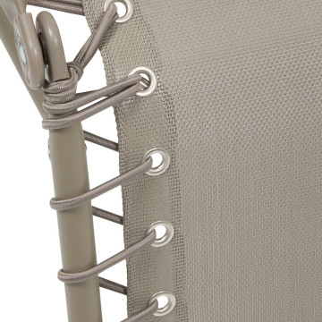 Fauteuil détente d'extérieur Hespéride Silos noisette / café - Le Dépôt Bailleul