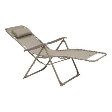 Fauteuil détente d'extérieur Hespéride Silos noisette / café - Le Dépôt Bailleul