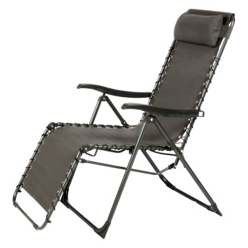 Fauteuil extérieur Hespéride Silos gris anthracite - Le Dépôt Bailleul