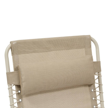 Fauteuil détente d'extérieur Hespéride Silos lin / argile - Le Dépôt Bailleul