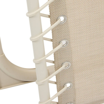 Fauteuil détente d'extérieur Hespéride Silos lin / argile - Le Dépôt Bailleul