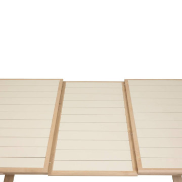 Table extérieure extensible 10p. Axiome argile effet bois honey Hespéride - Le Dépôt Bailleul