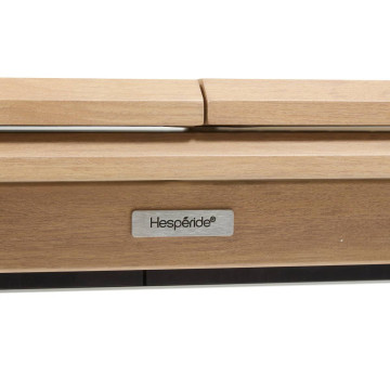 Table extérieure extensible 12p. Axiome argile effet bois honey Hespéride - Le Dépôt Bailleul