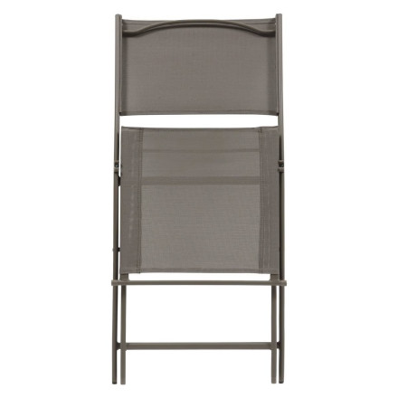 Chaise pliante Modula noisette/café Hespéride- Le Dépôt Bailleul