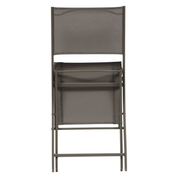 Chaise pliante Modula noisette/café Hespéride- Le Dépôt Bailleul