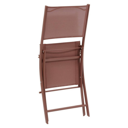 Chaise pliante Modula acajou Hespéride - Le Dépôt Bailleul