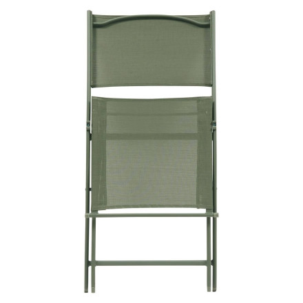 Chaise pliante Modula vert laurier Hespéride - Le Dépôt Bailleul